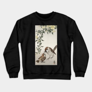 Ohara Koson / Birds and plants / house sparrow Crewneck Sweatshirt